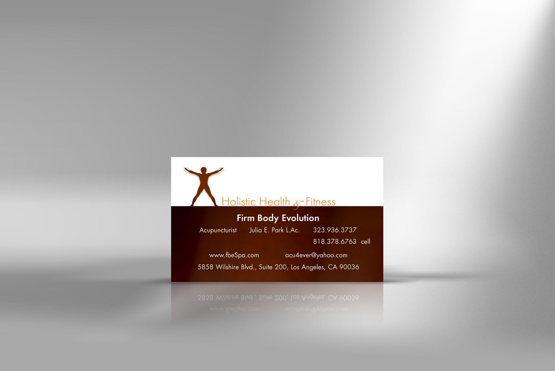fitness club  business card