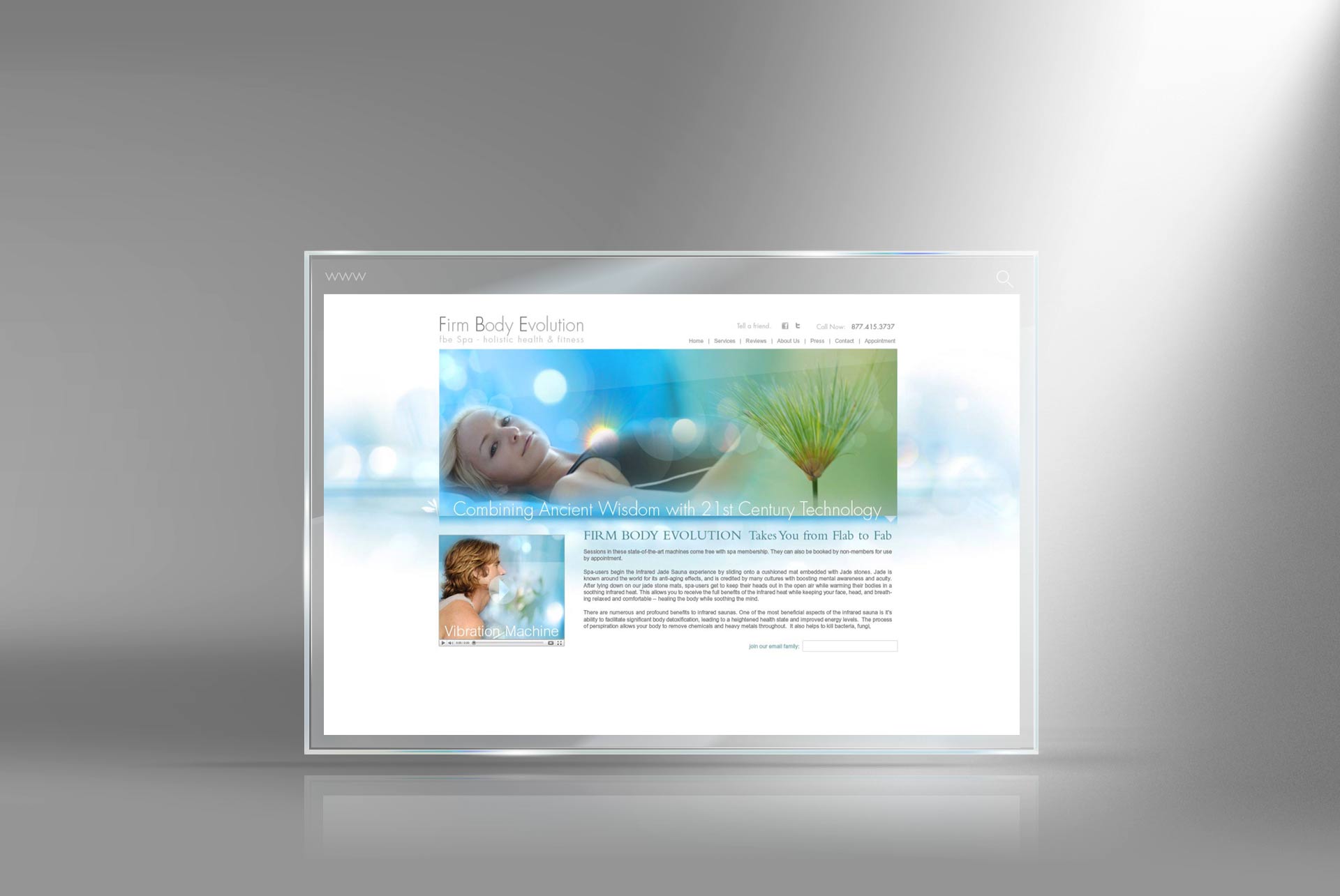 health club website designer